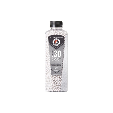 Lancer Tactical 5050 Round 0.30g Streamline Competition Grade BB Bottle (Color: White)