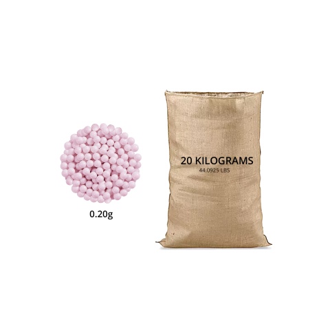 Lancer Tactical 46 lbs Rice Bag Airsoft 0.20g Streamline Competition BBs (Color: Pink) - Exclude Free Shipping