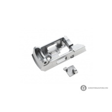 CowCow Technology Aluminum Enhanced Trigger Housing for Action Army AAP-01 Gas Blowback Airsoft Pistol (Color: Silver)