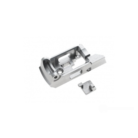 CowCow Technology Aluminum Enhanced Trigger Housing for Action Army AAP-01 Gas Blowback Airsoft Pistol (Color: Silver)