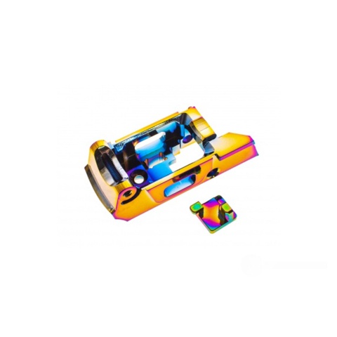 CowCow Technology Aluminum Enhanced Trigger Housing for Action Army AAP-01 Gas Blowback Airsoft Pistol (Color: Rainbow)