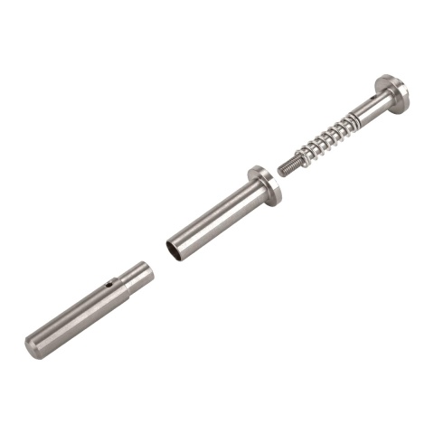 COWCOW CNC Stainless Steel Adjustable Spring Guide Rod for TM Hi-Capa Pistols (Silver)