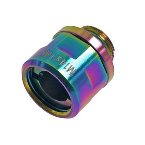 CowCow A01 Silencer Adapter for Tokyo Marui Hi-Capa/1911 (11mm CW to 14mm CCW) (Color: Rainbow)
