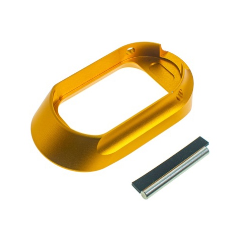 CowCow Aluminum High Heel Magwell for Tokyo Marui Hi-Capa GBB Pistols (Color: Gold)