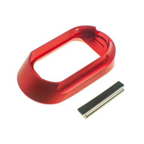 CowCow Aluminum High Heel Magwell for Tokyo Marui Hi-Capa GBB Pistols (Color: Red)