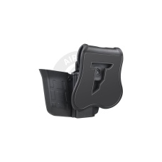 Cytac R-Defender Hard Shell + Mag Pouch Holster for Glock [G19, G23, G32] - (Black)