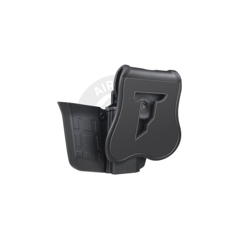 Cytac R-Defender Hard Shell + Mag Pouch Holster for Glock [G19, G23, G32] - (Black)