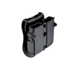 Cytac Hard Shell Universal Double Magazine Pouch (Color: Black)