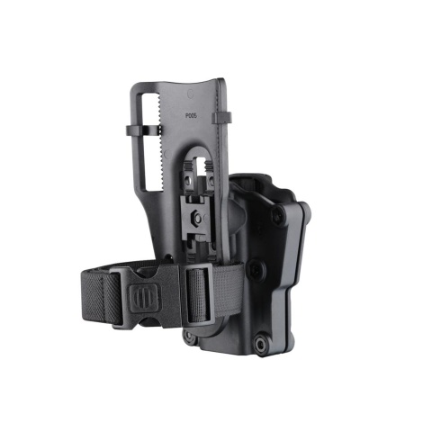 Cytac Hard Shell Multi-Fit Low Ride Leg Holster (Color: Black)