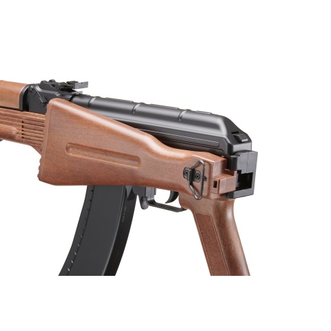 Wellfire Airsoft D74 Plastic AK-74 AEG - BLACK & WOOD