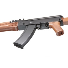 Wellfire Airsoft D74 Plastic AK-74 AEG - BLACK & WOOD