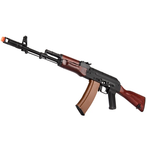 Double Bell AK74N AEG Airsoft Rifle - BLACK / WOOD