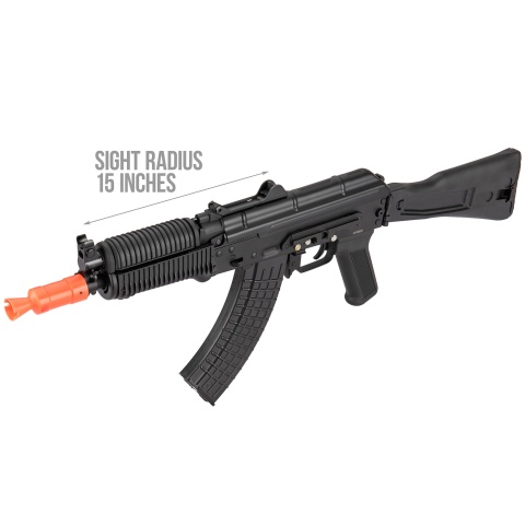Double Bell AK Krinkov Short Barrel Airsoft AEG Rifle - BLACK - (GUN ONLY)