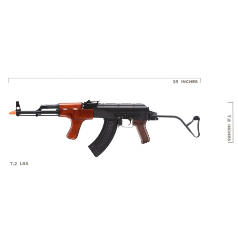 Double Bell AK74 Full Metal Airsoft Rifle w/ Wood Furniture (Color: Black)