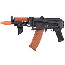 Double Bell AK74U Tactical AEG Airsoft Rifle - BLACK / WOOD