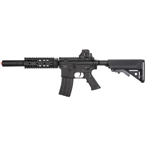 Double Bell M4 RIS AEG Full Metal Airsoft Rifle w/ Mock Suppressor - BLACK (Gun Only)