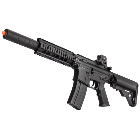 Double Bell M4 RIS AEG Full Metal Airsoft Rifle w/ Mock Suppressor - BLACK (Gun Only)