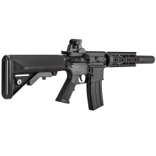 Double Bell M4 RIS AEG Full Metal Airsoft Rifle w/ Mock Suppressor - BLACK (Gun Only)