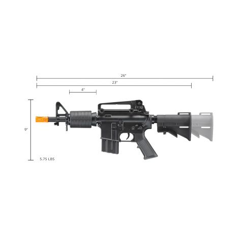 Double Bell N23 PDW M4 Airsoft AEG Rifle (Color: Black)