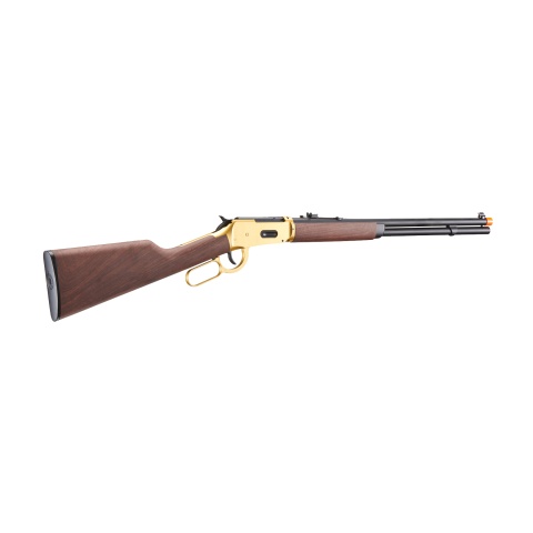 Double Bell M1894 CO2 Powered Lever Action Airsoft Rifle (Color: Gold / Imitation Wood)