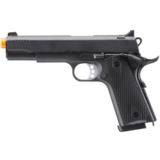 Double Bell M1911 Green Gas Blowback Airsoft Pistol w/ Silver Accents (Color: Black)