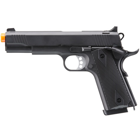 Double Bell M1911 Green Gas Blowback Airsoft Pistol w/ Silver Accents (Color: Black)