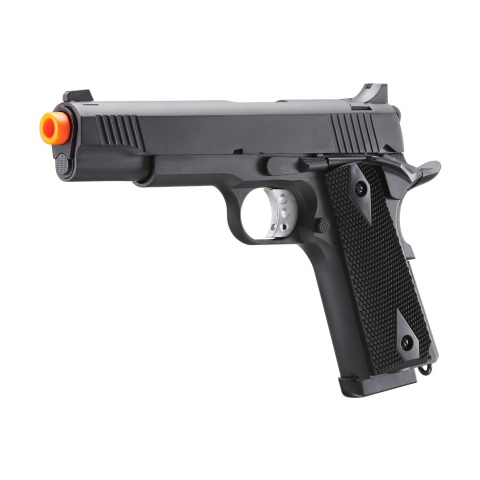 Double Bell M1911 Green Gas Blowback Airsoft Pistol w/ Silver Accents (Color: Black)
