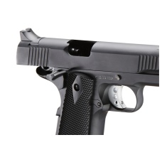 Double Bell M1911 Green Gas Blowback Airsoft Pistol w/ Silver Accents (Color: Black)