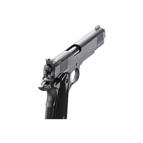 Double Bell M1911 Green Gas Blowback Airsoft Pistol w/ Silver Accents (Color: Black)