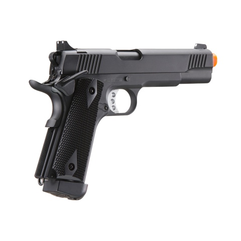 Double Bell Co2 M1911 Blowback Airsoft Pistol w/ Silver Accents (Color: Black)