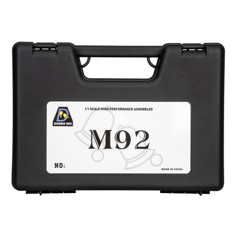 Double Bell M92 U.S. Army Gas Blowback Airsoft Pistol - BLACK