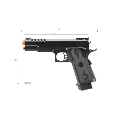 Double Bell Green Gas Hi-Capa 5.1 Gas Blowback Airsoft Pistol (Color: Black)