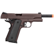 Double Bell M1911 Gas Blowback Airsoft Pistol - CRIMSON BROWN
