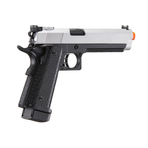 Double Bell Green Gas Hi-Capa 5.1 Gas Blowback Airsoft Pistol w/ Silver Slide