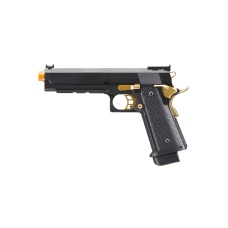 Double Bell Green Gas Hi-Capa 5.1 Gas Blowback Airsoft Pistol w/ Gold Hammer