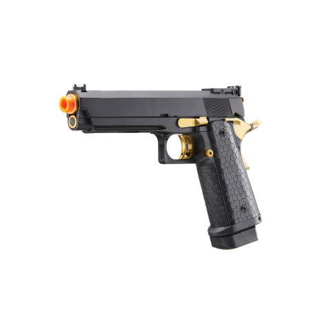 Double Bell Green Gas Hi-Capa 5.1 Gas Blowback Airsoft Pistol w/ Gold Hammer