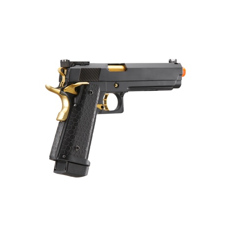 Double Bell Green Gas Hi-Capa 5.1 Gas Blowback Airsoft Pistol w/ Gold Hammer