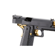 Double Bell Green Gas Hi-Capa 5.1 Gas Blowback Airsoft Pistol w/ Gold Hammer