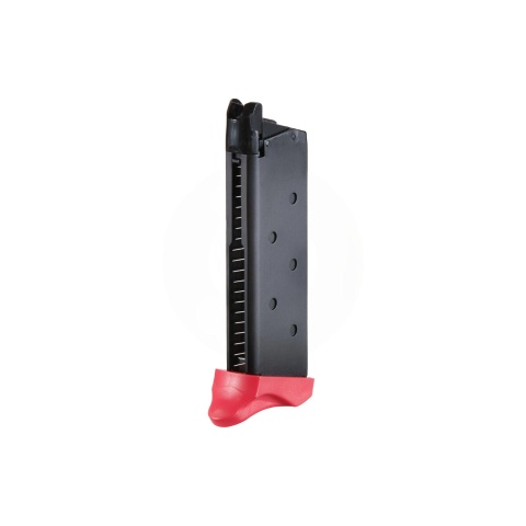 Double Bell AM45 Gas Blowback 18rd Green Gas Magazine - Black with Pink