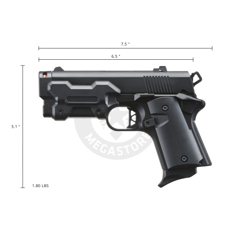 Double Bell AM45 Gas Blowback Pistol - Black