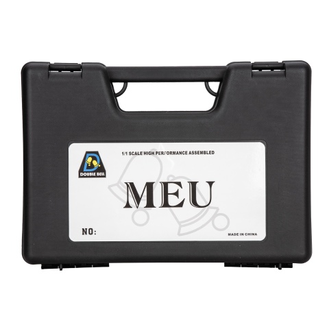 Double Bell M1911 CO2 Blowback MEU Airsoft Pistol [Polymer] - BLACK