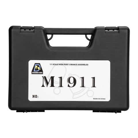 Double Bell M1911 CO2 Blowback Airsoft Pistol - CRIMSON BROWN