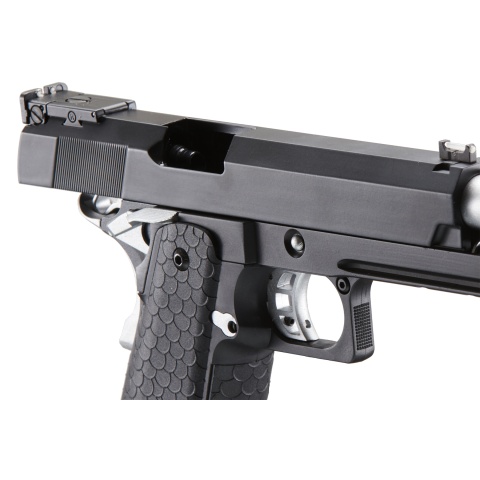 Double Bell Co2 Hi-Capa 5.1 Blowback Airsoft Pistol with Silver Hammer