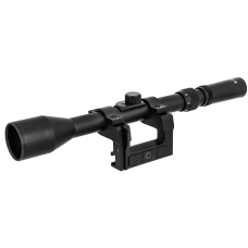 Double Bell 3-7X28 Rifle Scope for Kar 98k WWII Rifle - BLACK