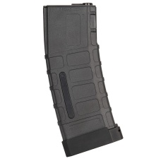 Double Bell 120rd Mid Cap M4 Airsoft AEG Magazine w/ Tactical Base Plate - BLACK