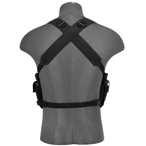 AMA Rugged Tactical Chest Rig w/ 6X Magazine Pouches [1000D] - BLACK