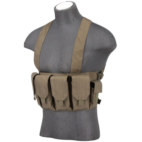 AMA Rugged Tactical Chest Rig w/ 6X Magazine Pouches [1000D] - FOLIAGE