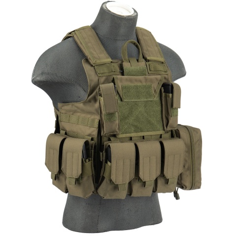 AMA Rapid Response Maritime MOLLE Tactical Vest [1000D] - OD GREEN