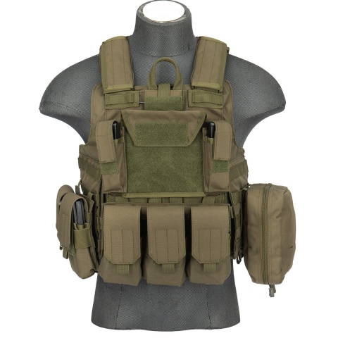 AMA Rapid Response Maritime MOLLE Tactical Vest [1000D] - OD GREEN
