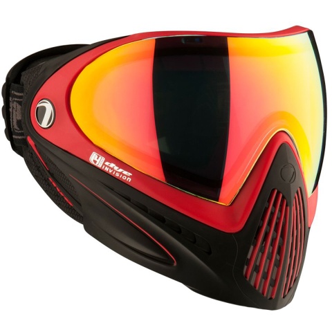 Dye i4 Pro Airsoft Full Face Mask (Color: Black-Red / Meltdown Thermal Lens)